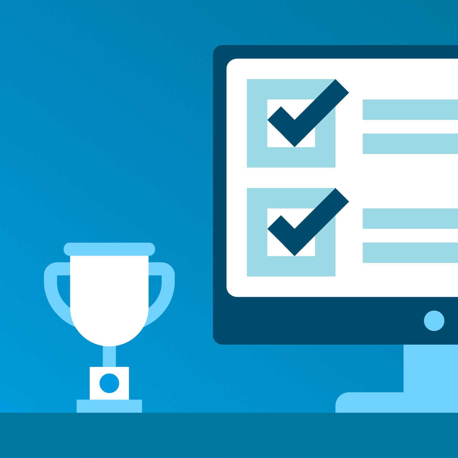 brand talent rewards trophy illustration