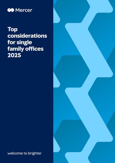 Cover of top considerations for single family offices