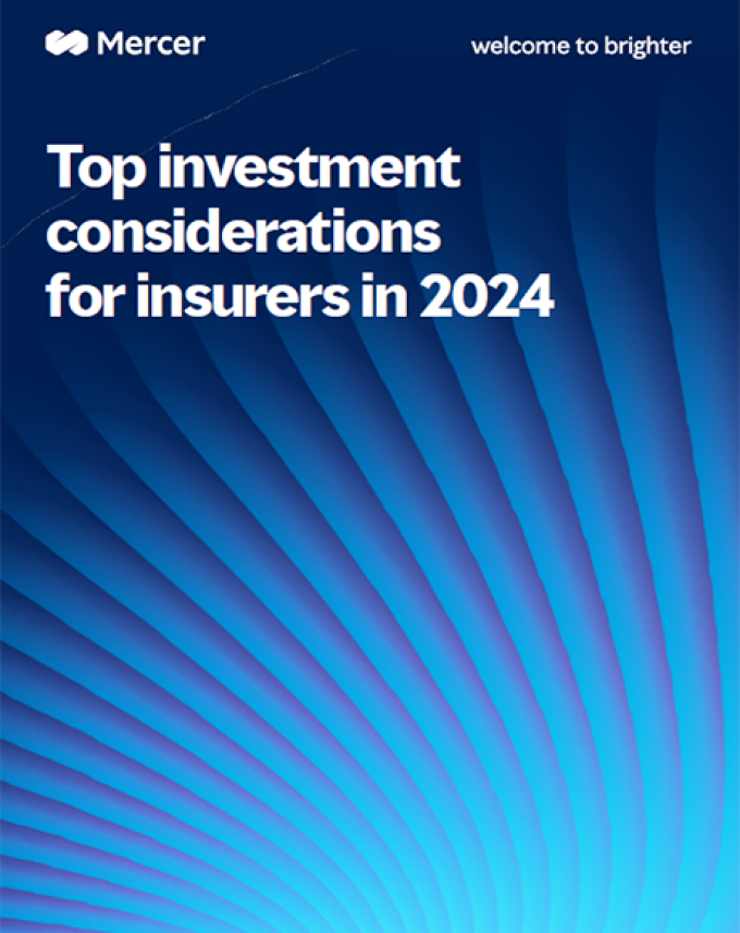 Top investment considerations for insurers 2024 report cover