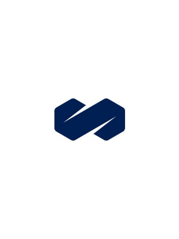 blue mercer logo on a white background