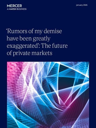 The future of private markets cover