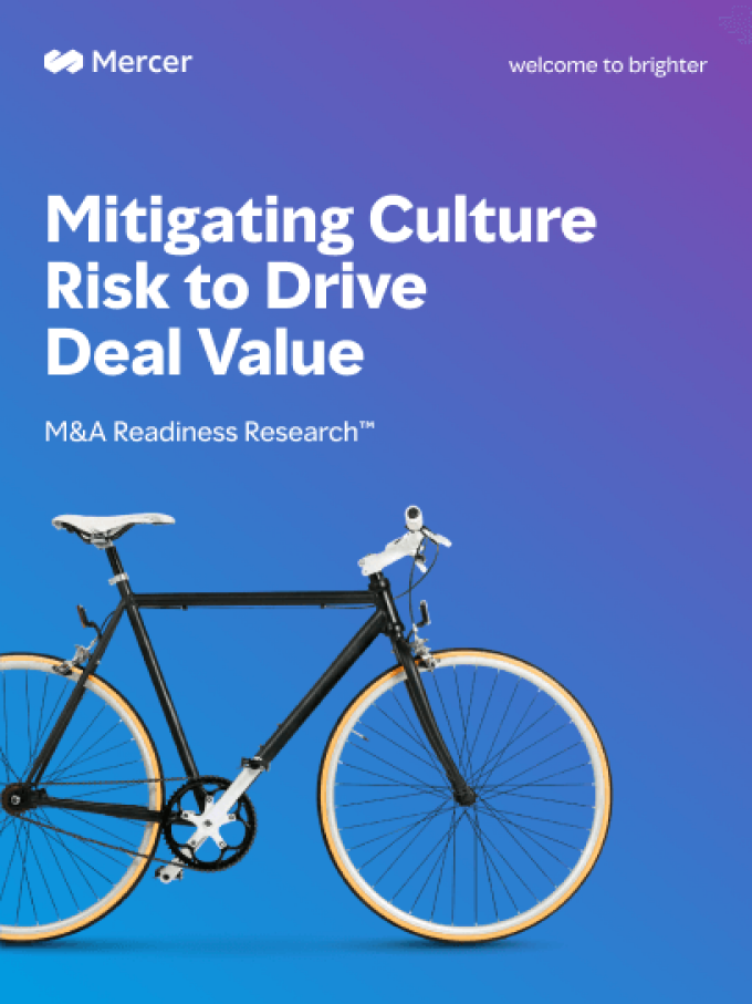 cover image for mitigating culture risk to drive deal value 