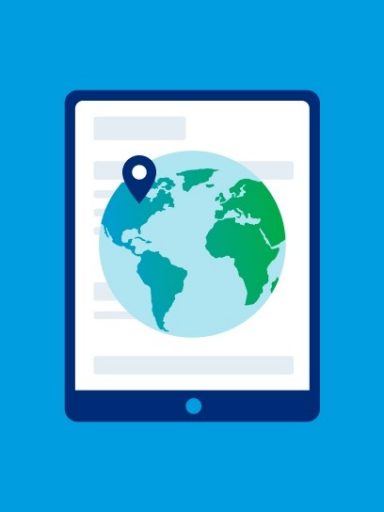 pictogram van de wereldbol van de nieuwsruimte