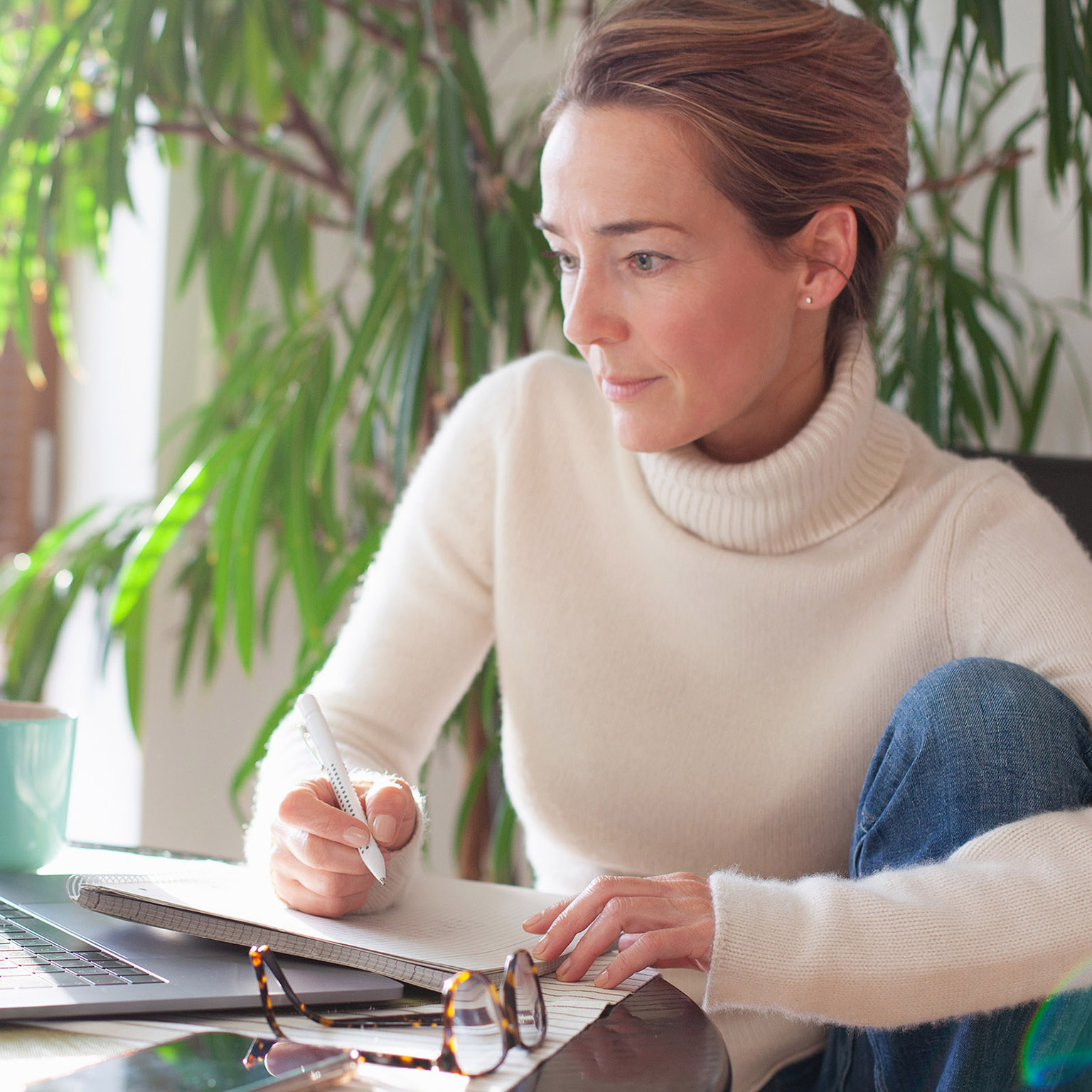 Woman in home office during Covid-19 lockdown