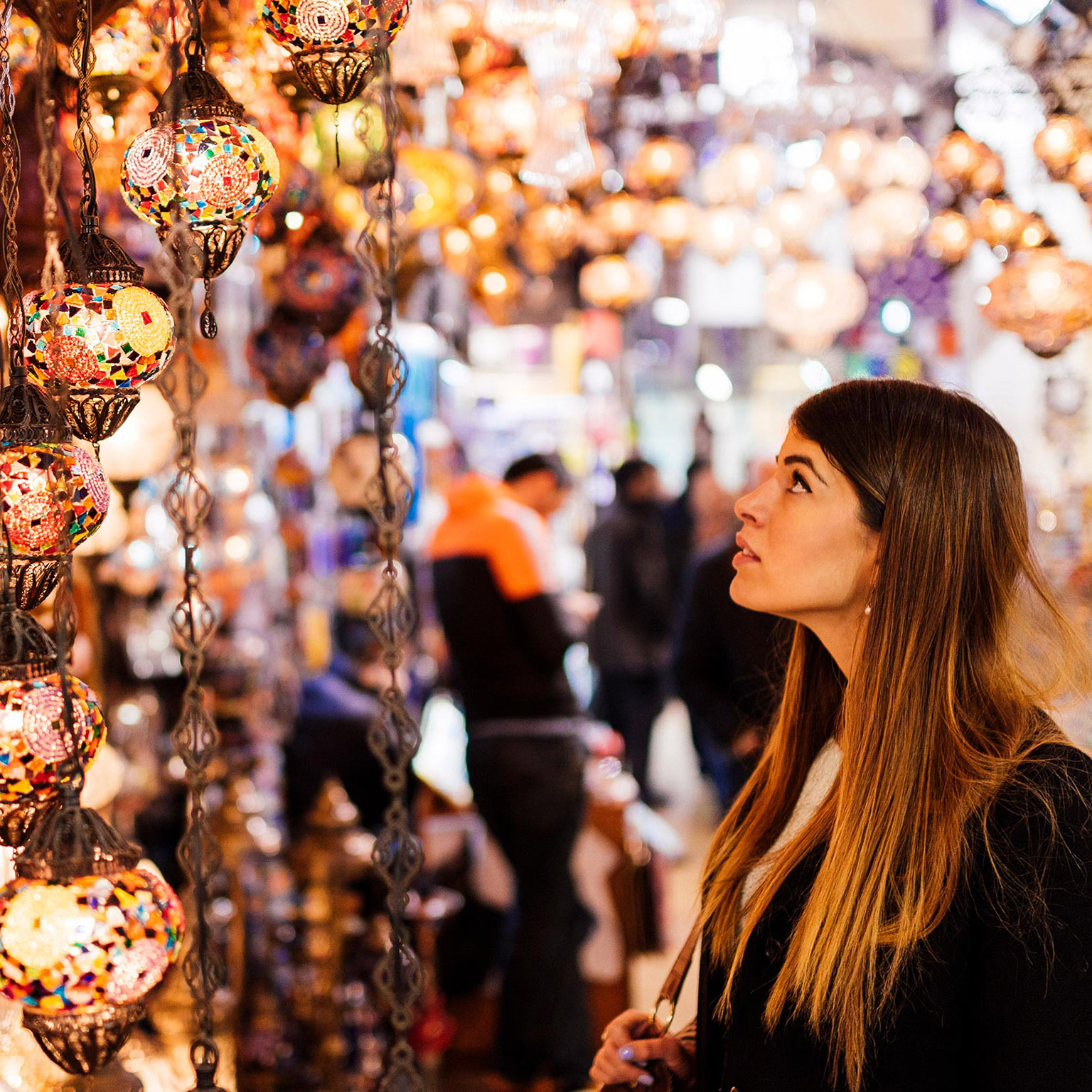 woman at colourful market