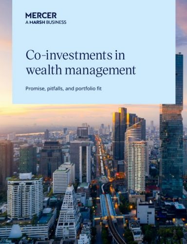 Co-investments in wealth management