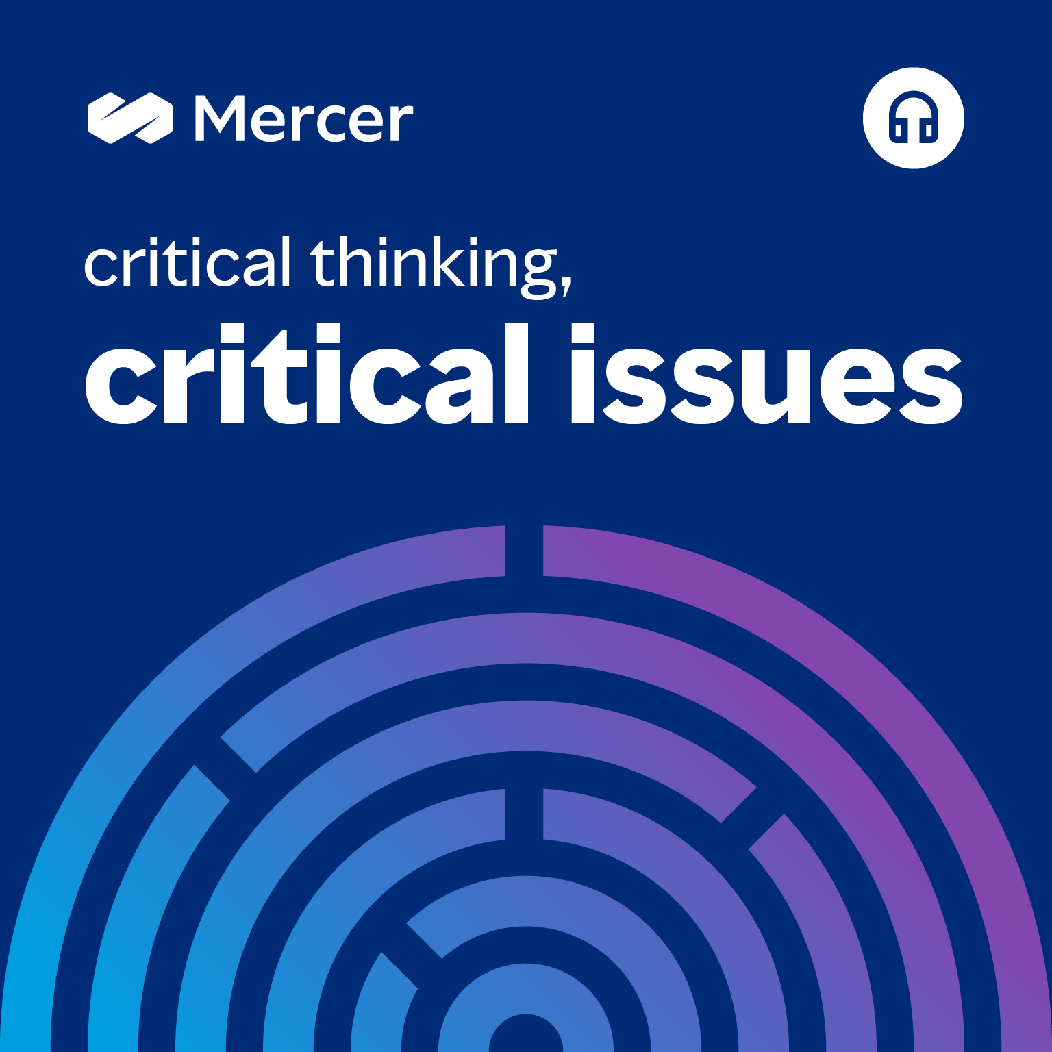 Cover for critical thinking, critical issues podcast series