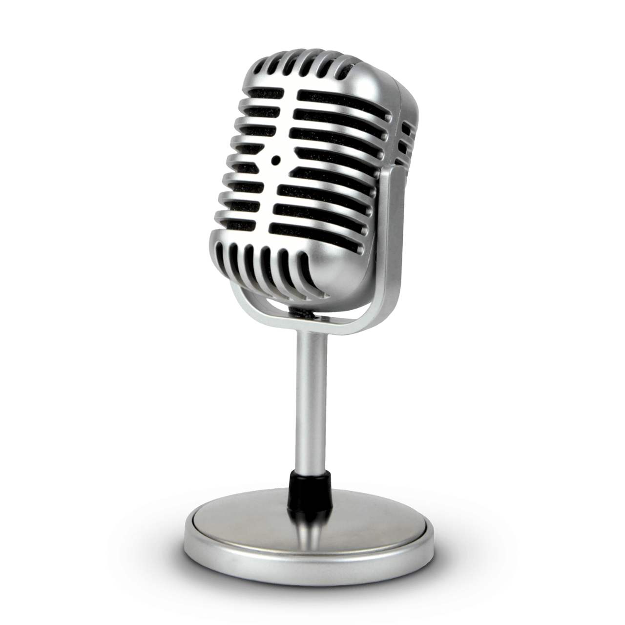 Ein Mikrofon zur Aufnahme eines Podcasts