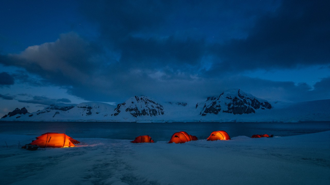 What Amundsen did centuries ago, what we are doing now. Backpacking, camping, silence and polar day.