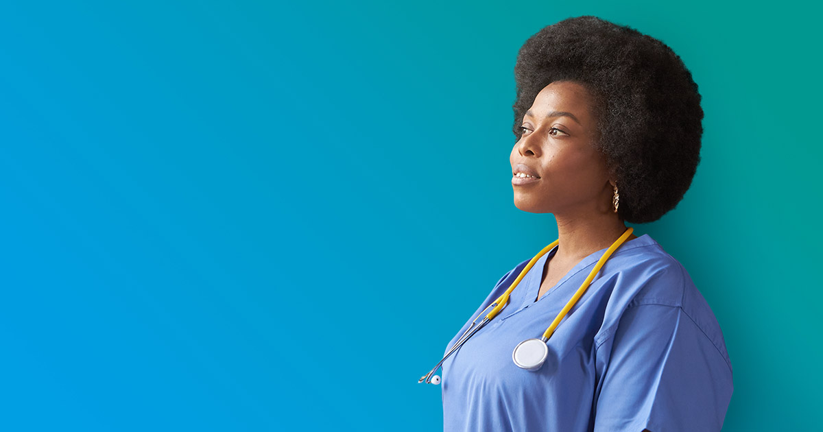 a woman in doctor's robe