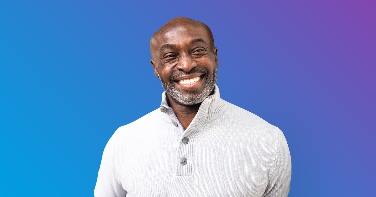 Man smiling