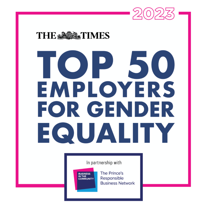 The Times Top 50 Employers for Gender Equality
