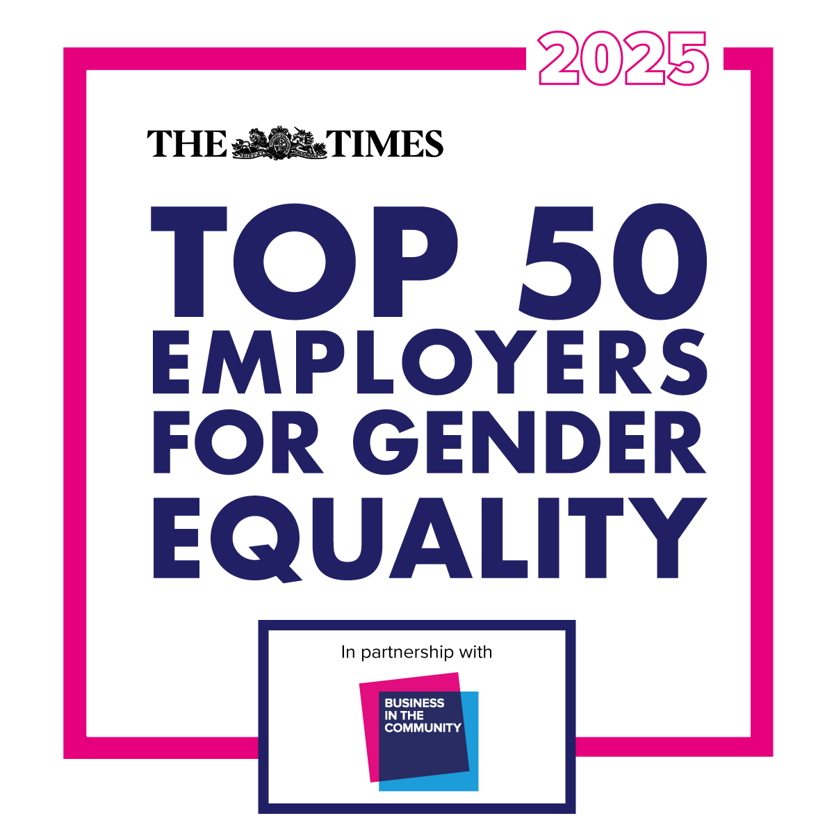 The Times Top 50 Employers for Gender Equality
