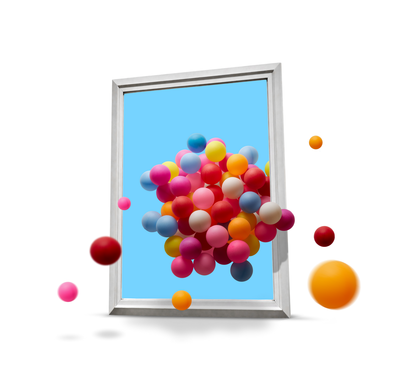 Woman looking at tablet