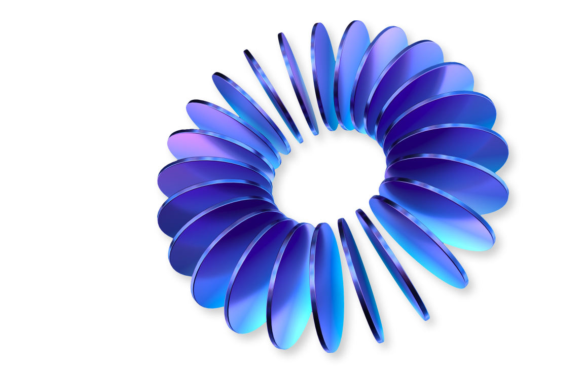 Abstract discs in a circle