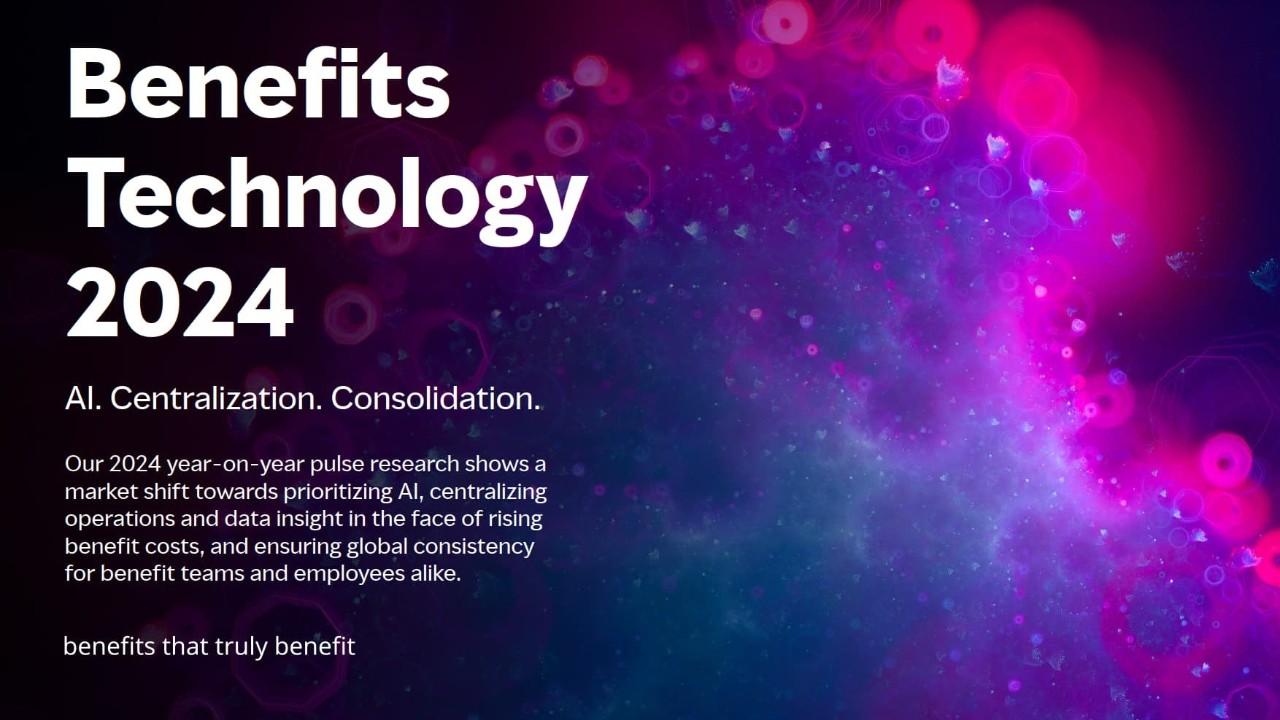 Benefits Technology 2024 Pulse Survey eBook report cover