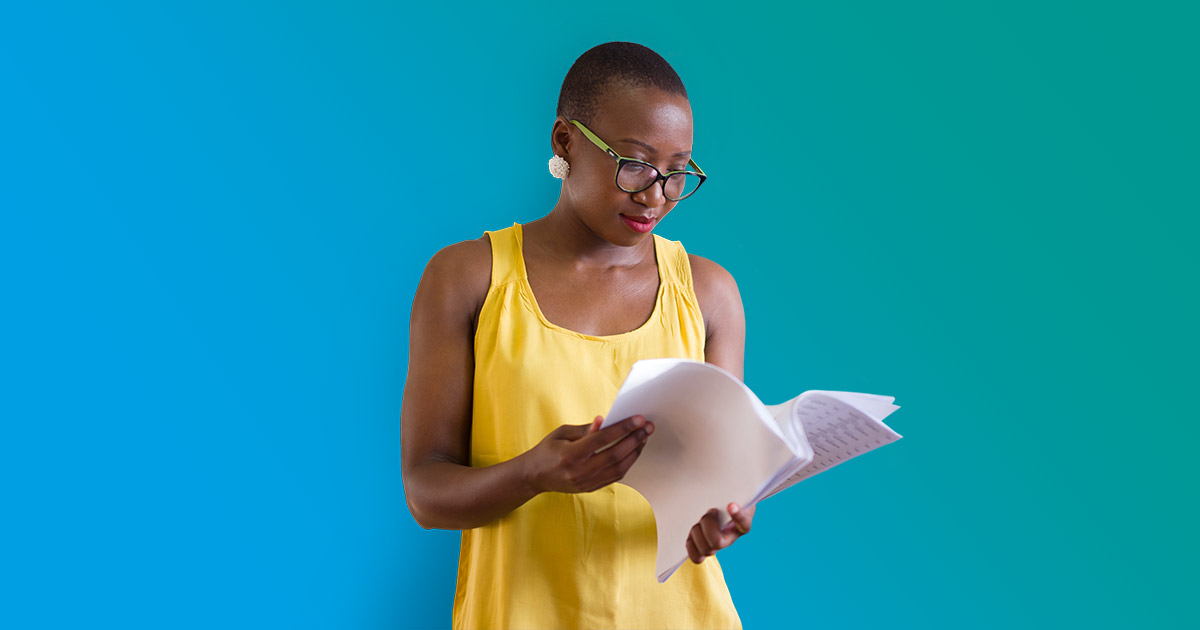 Woman reading