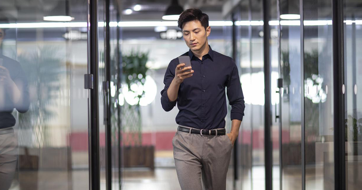 asian casual office environment