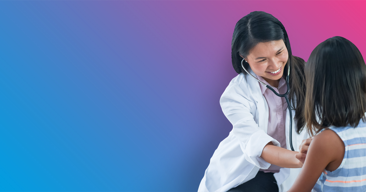 Woman doctor with patient