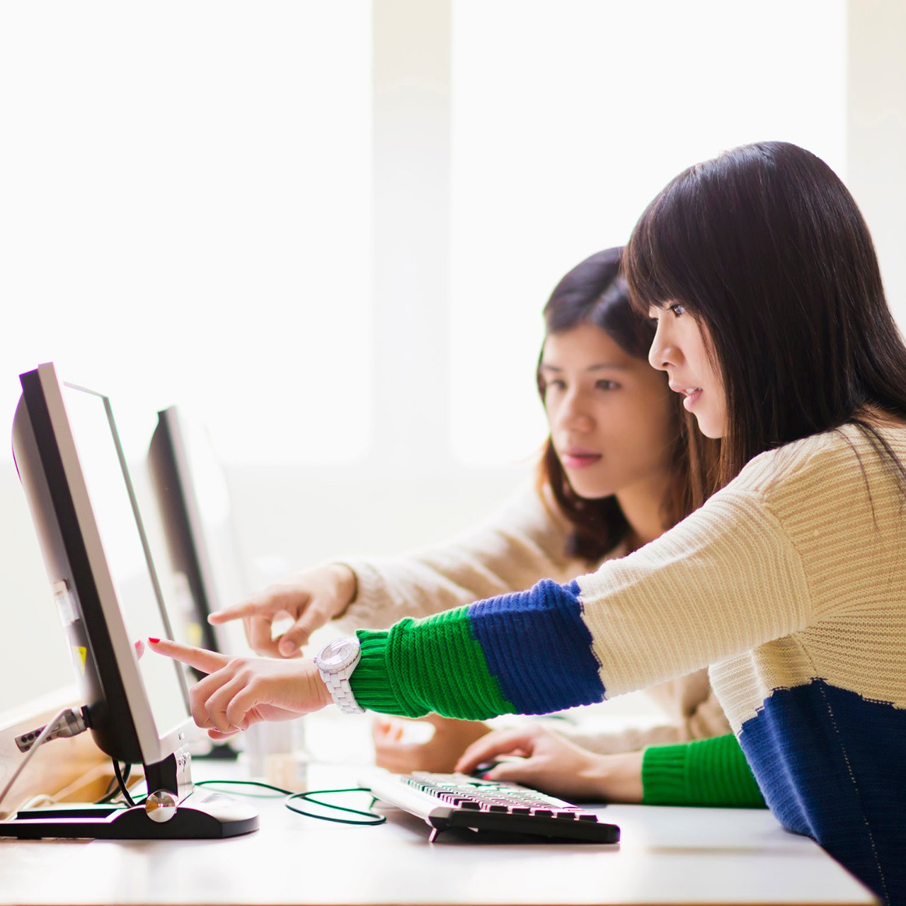 They are searching information in the library