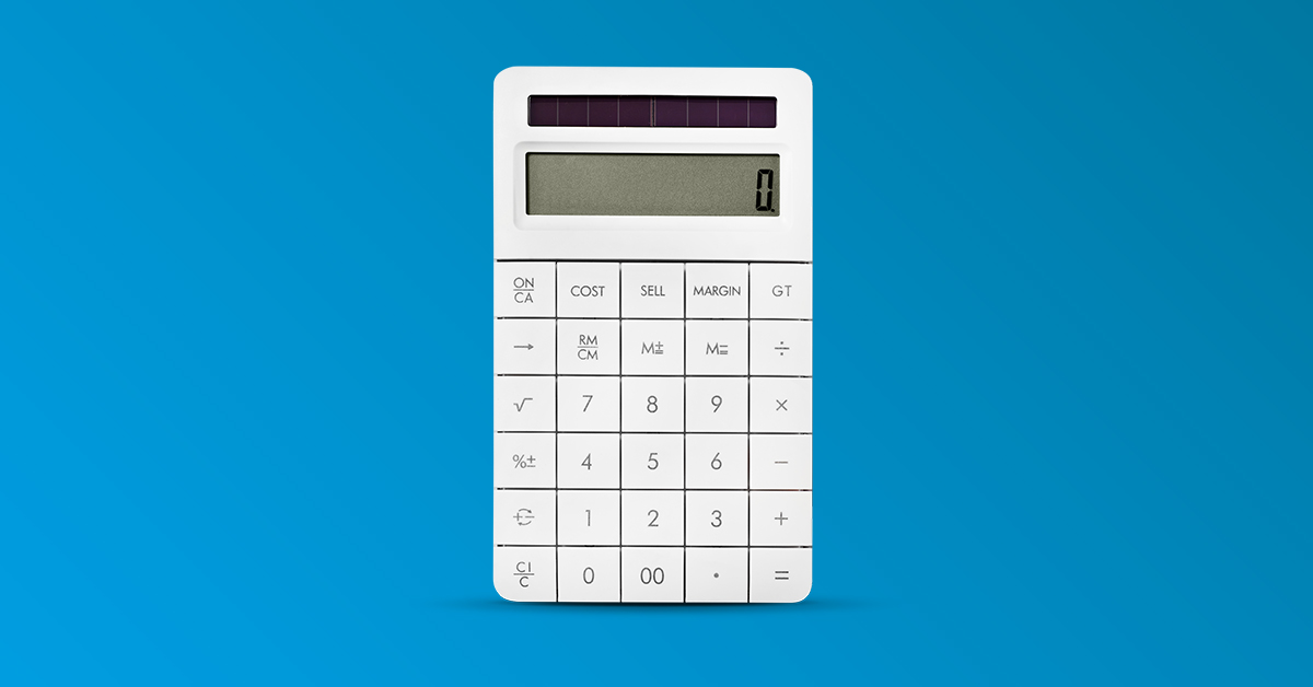 Calculator - teal gradient