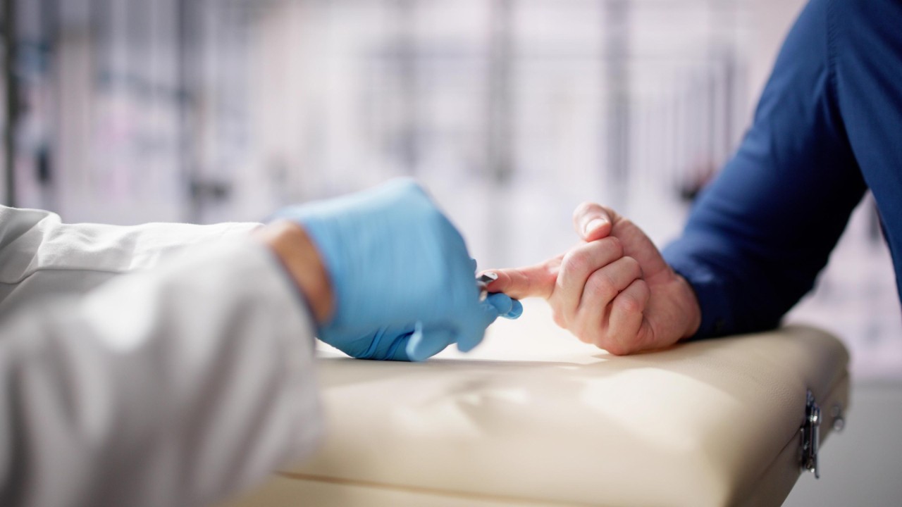 Blood Sugar Diabetes Healthcare Check For Man