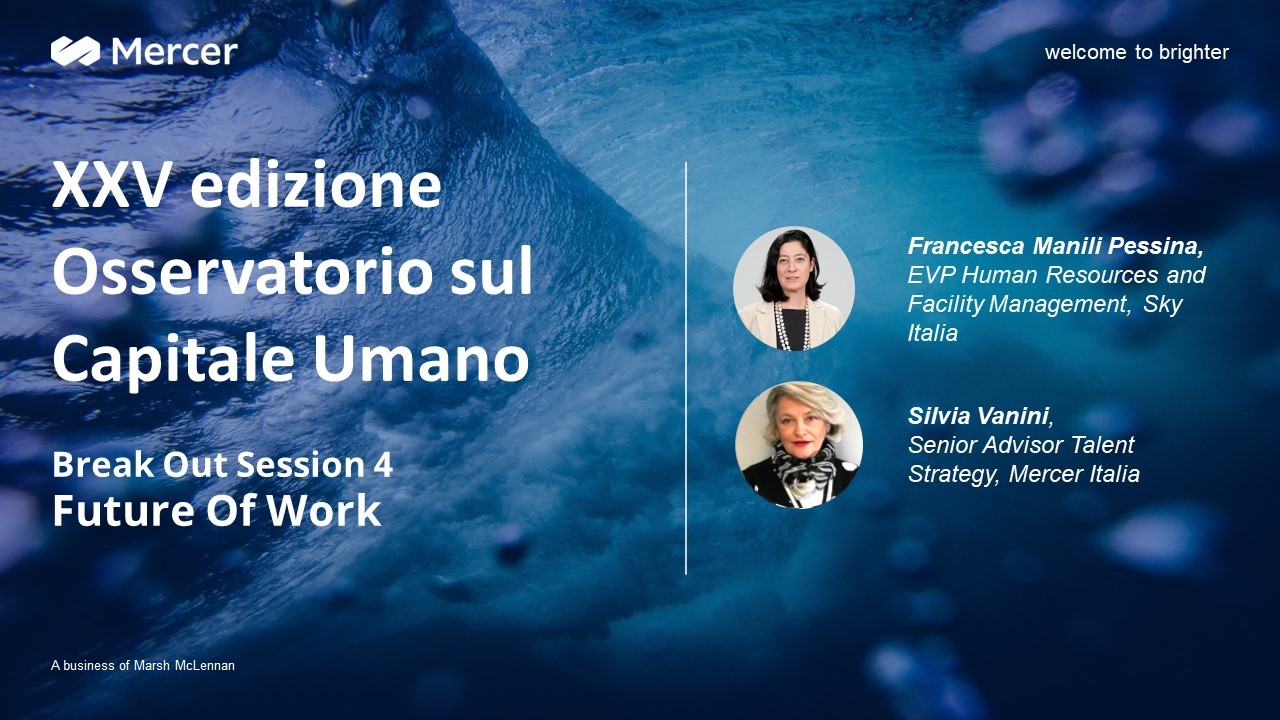 Break Out Session 4: Future of Work