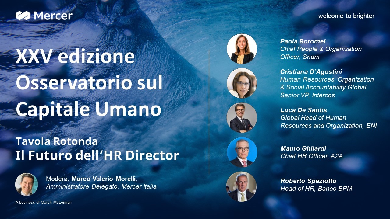 Tavola Rotonda: Il futuro dell’HR Director