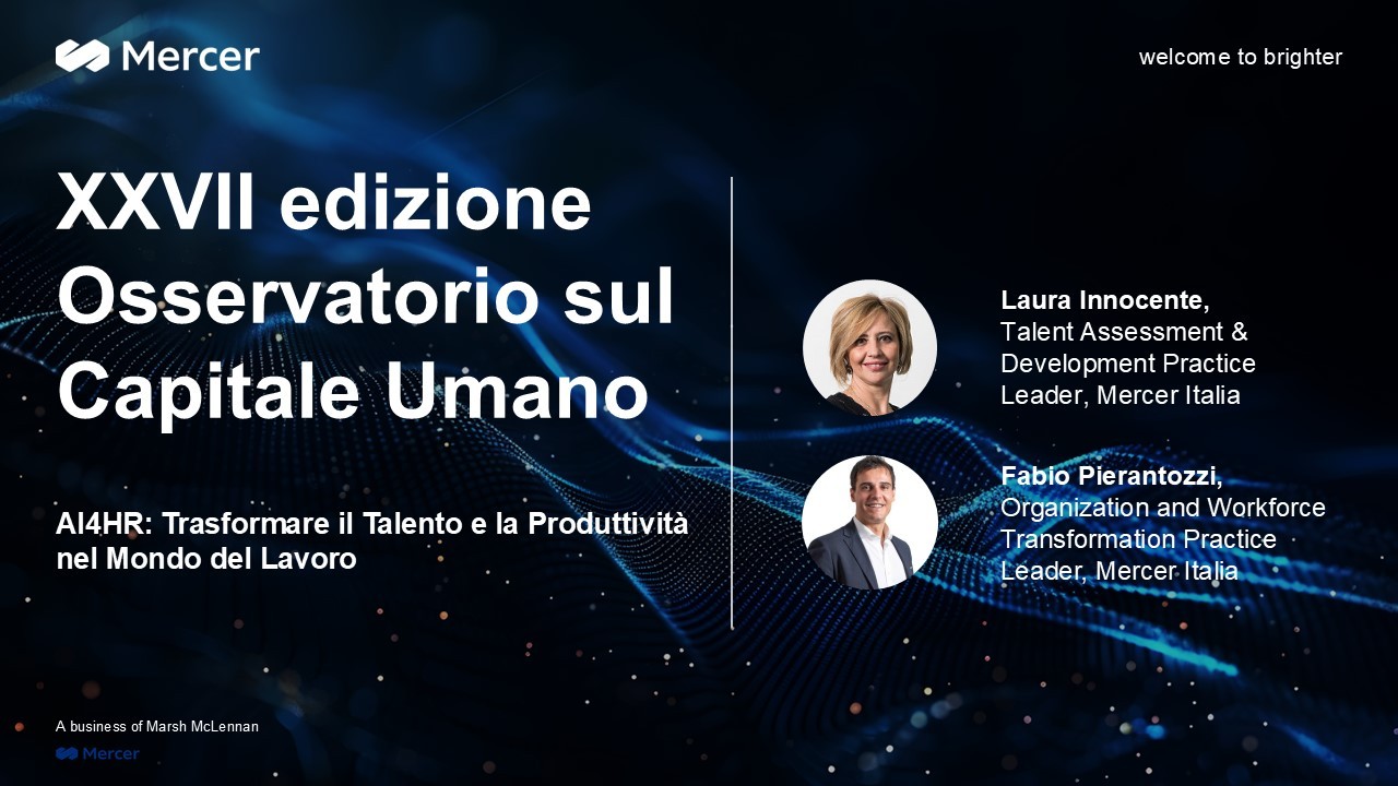 AI4HR: Trasformare il Talento e la Produttività nel Mondo del Lavoro