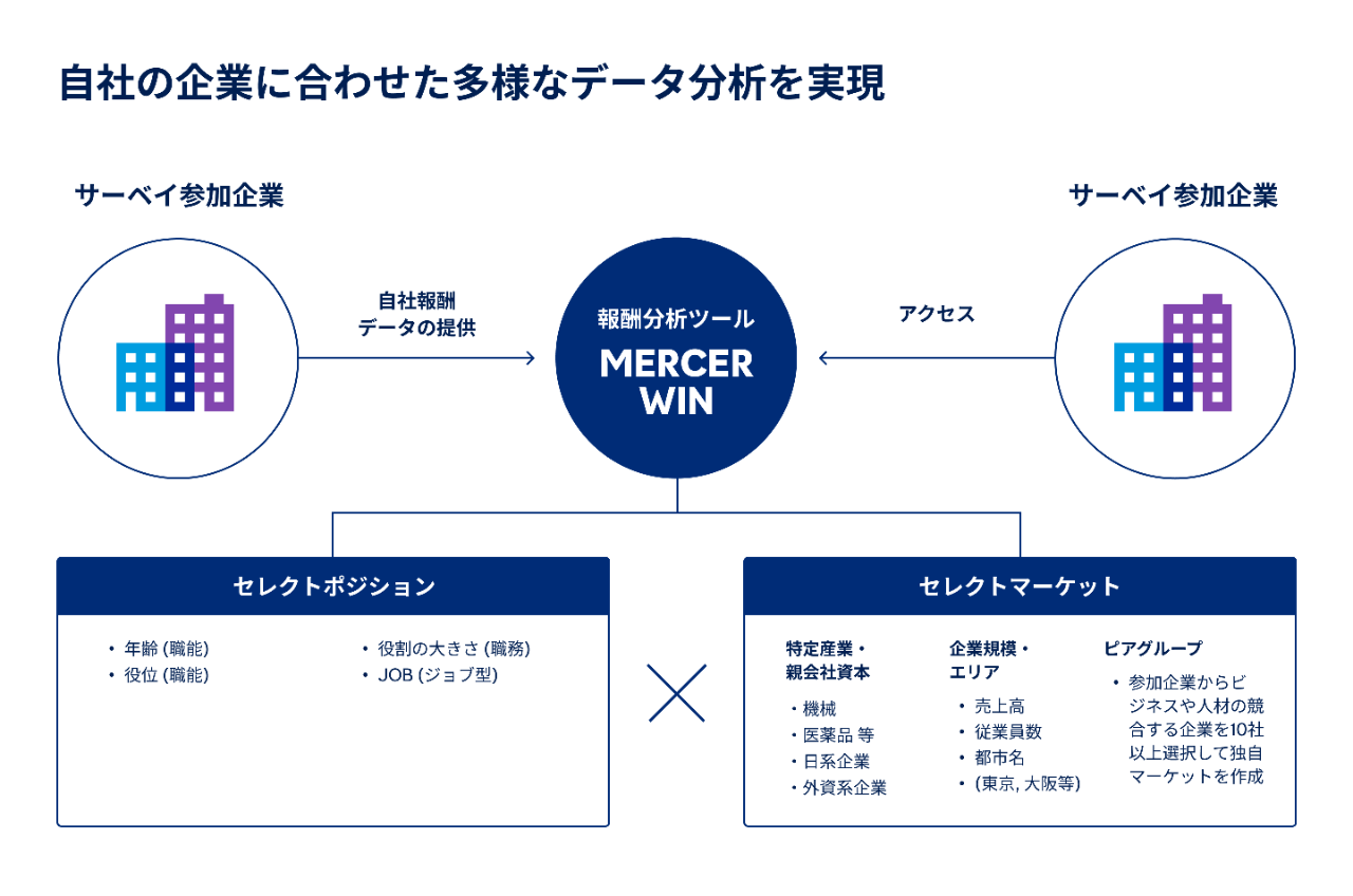 マーサー総報酬調査データ分析切り口